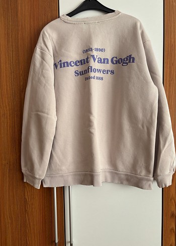 LC Waikiki Gri Kadın Sweatshirt, Baskılı, Rahat Kesim