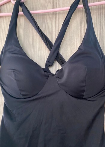 Siyah Strappy Kadın Mayo - Görsel 2