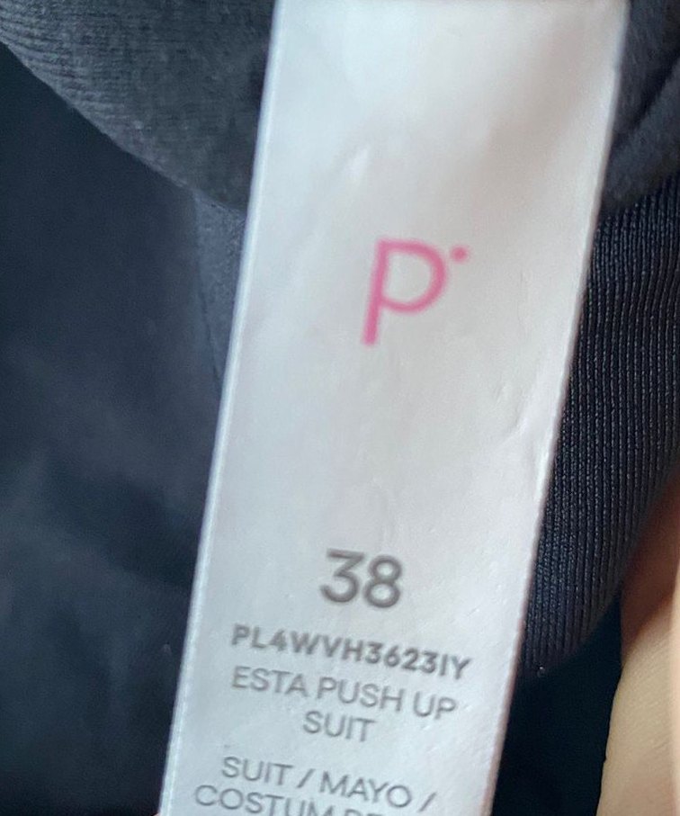 Siyah Strappy Kadın Mayo - Görsel 4