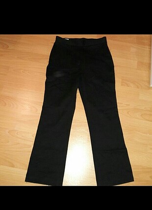 38 beden likralı kumas pantolon siyah bel 72 cm boy 93cm 