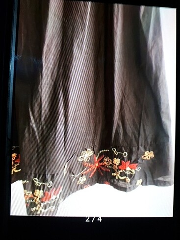 Diğer Elbise38 bed.viskon kumaş boy 84 cm etekleri işlemeli güzel 