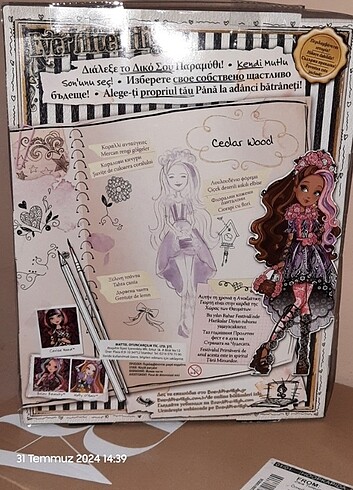  Beden Ever AFTER HIGH ORJİNAL KUTULU BEBEK 