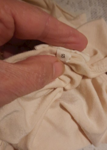 Bej Kısa Kollu  badi buluz - Görsel 8