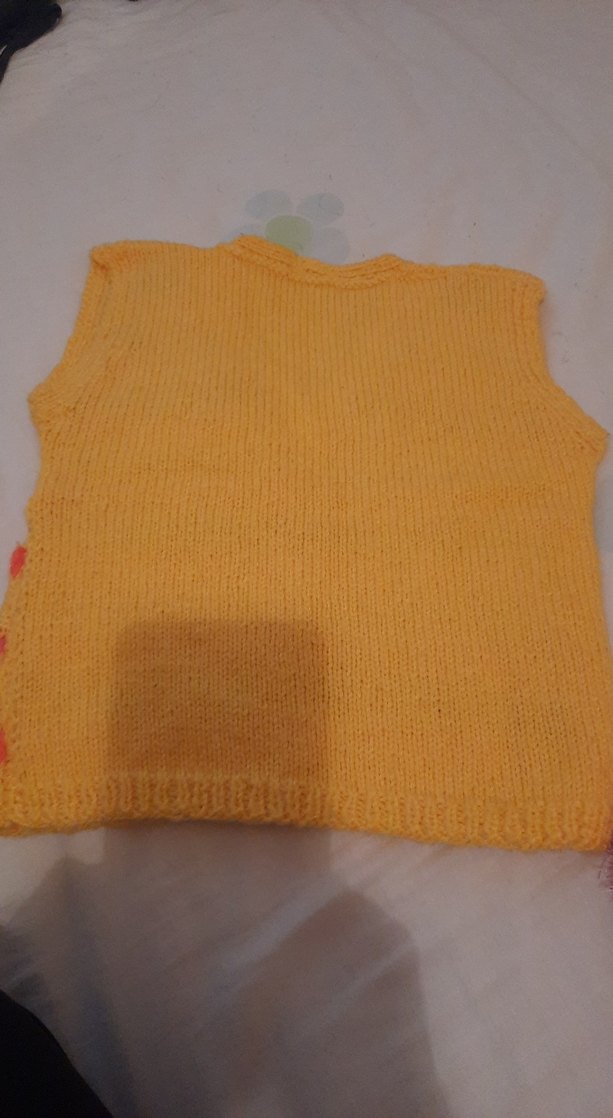 Renkli Örgü Kız Çocuk Süveter - Görsel 3