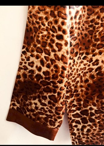 Leopar Desenli Uzun Kollu Kadın kimona   38 bed. - Görsel 4