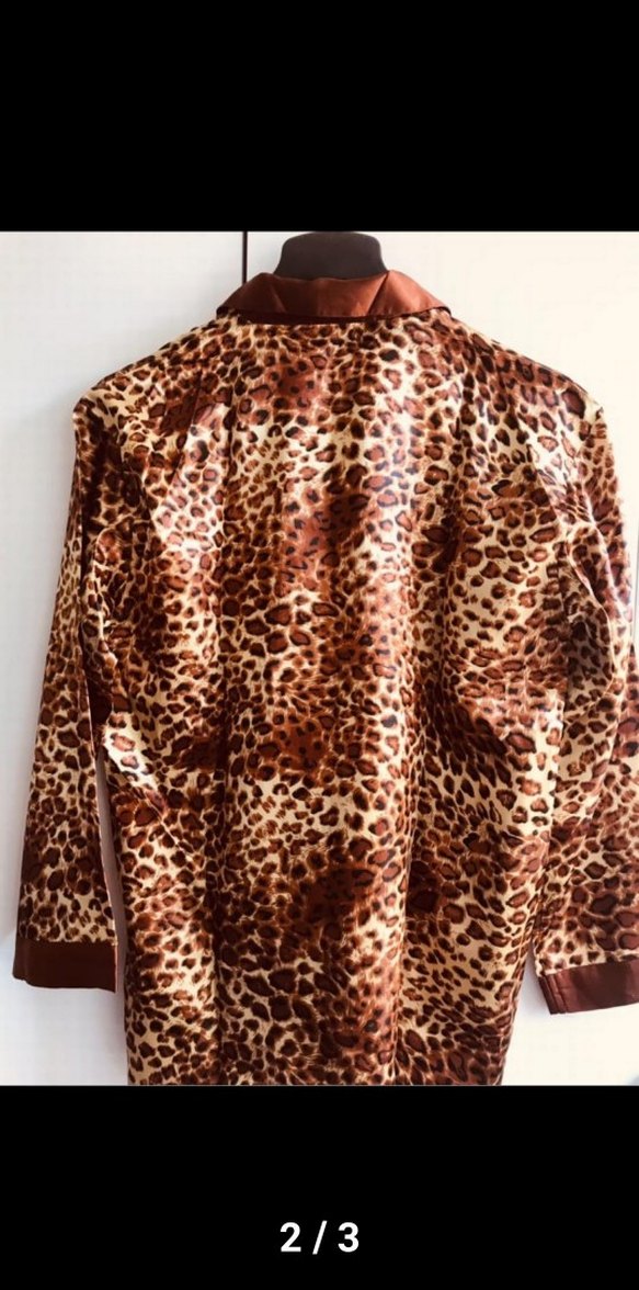 Leopar Desenli Uzun Kollu Kadın kimona   38 bed. - Görsel 3