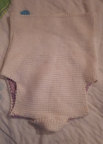 Kız Çocuk Örgü V Yaka Kolsuz Yelek  sıfır ürün - Görsel 4