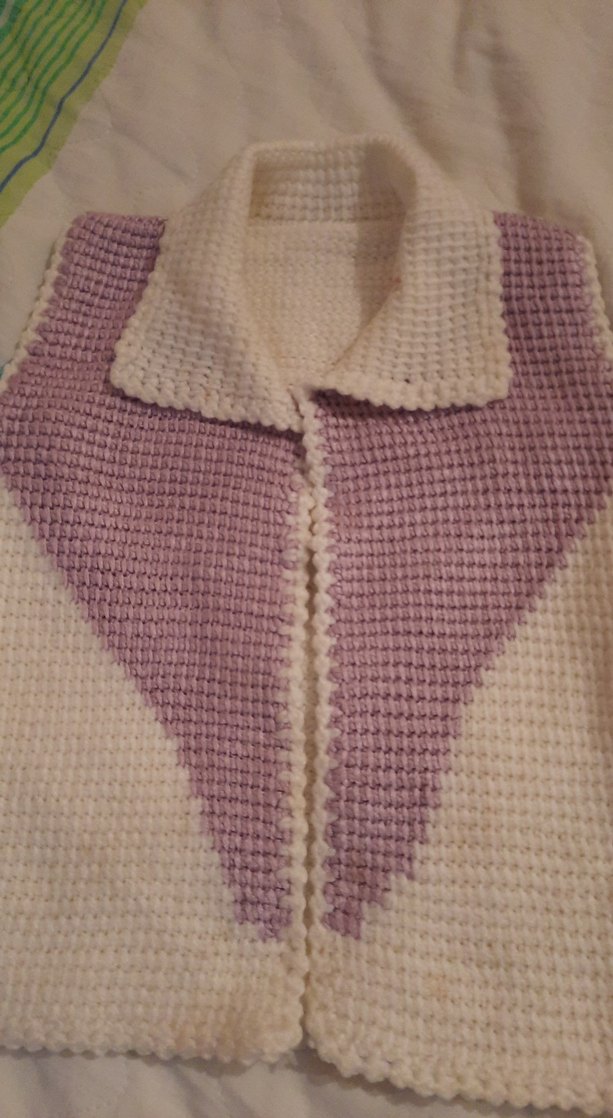 Kız Çocuk Örgü V Yaka Kolsuz Yelek  sıfır ürün - Görsel 2