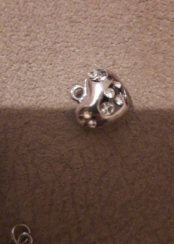 Gümüş Renkli Kadın Charm Seti - Görsel 3