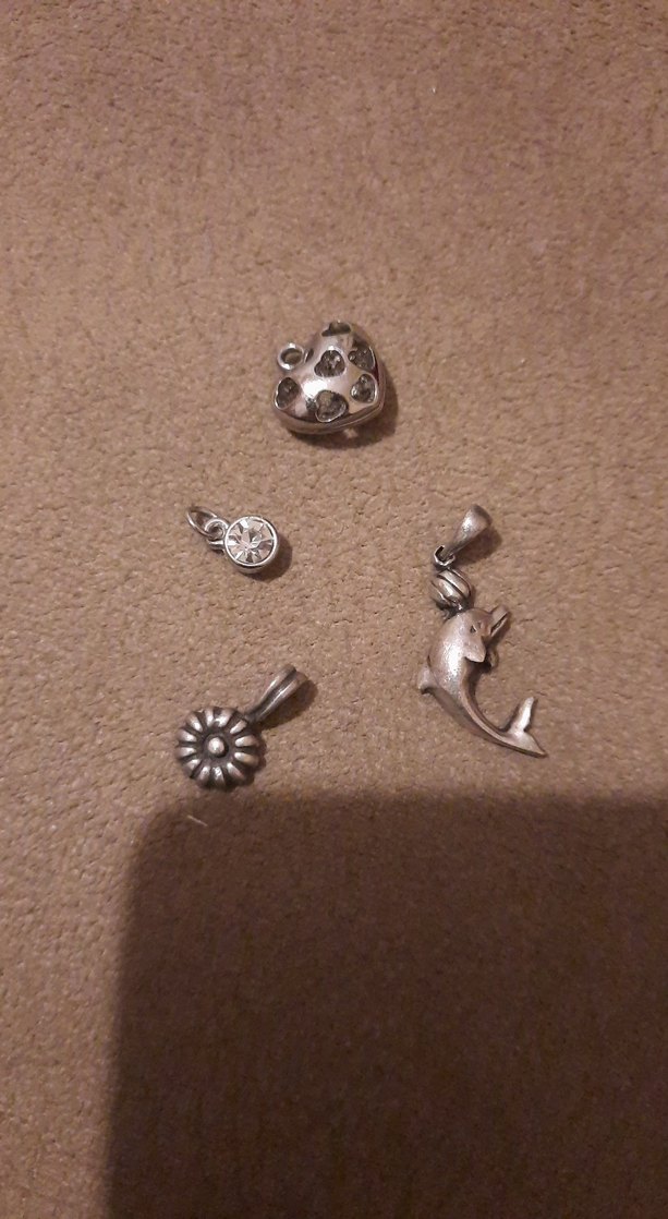 Gümüş Renkli Kadın Charm Seti - Görsel 5