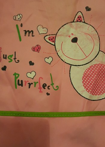 Pembe Baskılı Bebek Önlüğü - Görsel 3