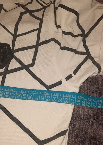 Beyaz Baskılı Erkek Polo Tişört - Görsel 16