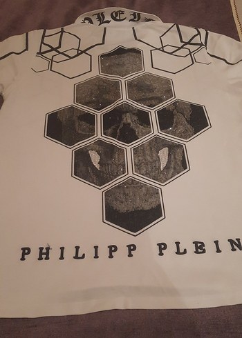 Beyaz Baskılı Erkek Polo Tişört - Görsel 6