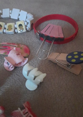 Renkli Boncuklu Çocuk Saç Tokaları ve Bantları  toplu satış - Görsel 6