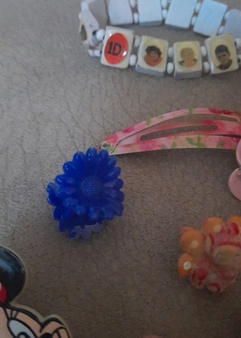 Renkli Boncuklu Çocuk Saç Tokaları ve Bantları  toplu satış - Görsel 7
