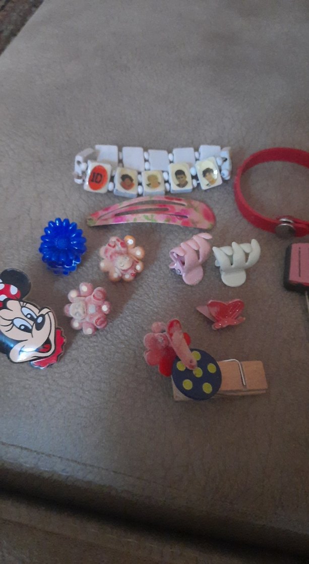 Renkli Boncuklu Çocuk Saç Tokaları ve Bantları  toplu satış - Görsel 2