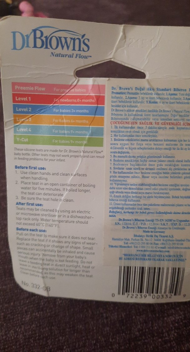 Dr. Brown's Standard 6 ay ve üzeri Biberon - Görsel 2