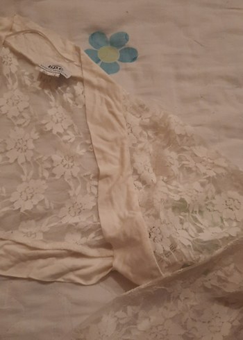 Kız Çocuk Bej Dantel Bolero - Görsel 5