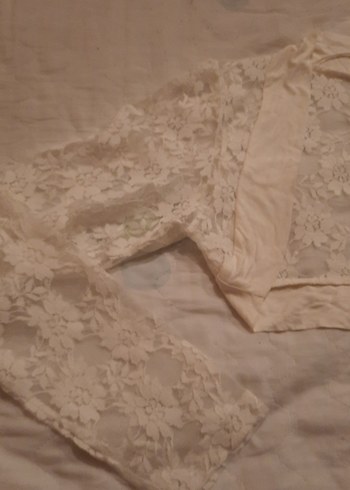 Kız Çocuk Bej Dantel Bolero - Görsel 4