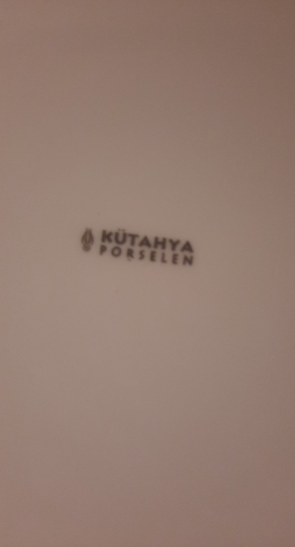 Çiçek Desenli Beyaz Yemek Tabağı Seti    kütahya - Görsel 5