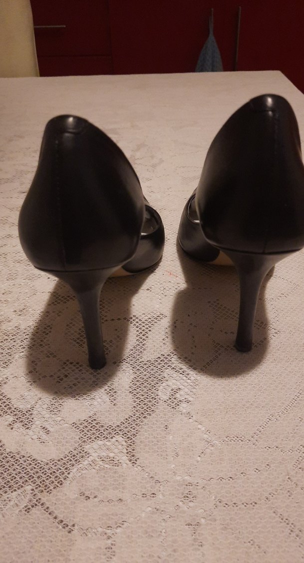 Nine West Siyah Deri Stiletto Topuklu Kadın Ayakkabı  (M..5) - Görsel 3