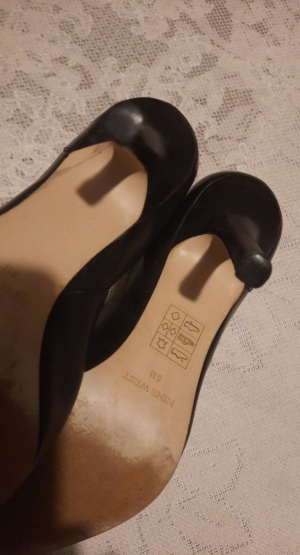 Nine West Siyah Deri Stiletto Topuklu Kadın Ayakkabı  (M..5) - Görsel 4