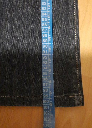 Kadın Koyu Mavi Denim Normal Kesim Kot(A.M.N. 27/34 - Görsel 10