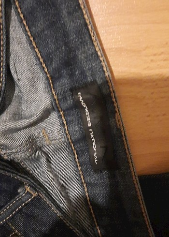 Kadın Koyu Mavi Denim Normal Kesim Kot(A.M.N. 27/34 - Görsel 2