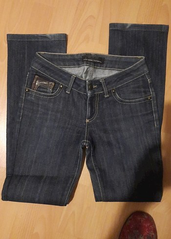 Kadın Koyu Mavi Denim Normal Kesim Kot(A.M.N. 27/34 - Görsel 13