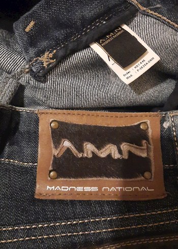 Kadın Koyu Mavi Denim Normal Kesim Kot(A.M.N. 27/34 - Görsel 15
