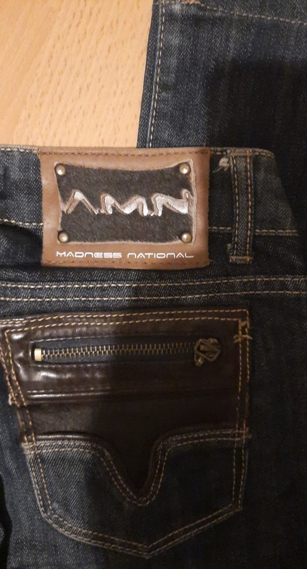 Kadın Koyu Mavi Denim Normal Kesim Kot(A.M.N. 27/34 - Görsel 4
