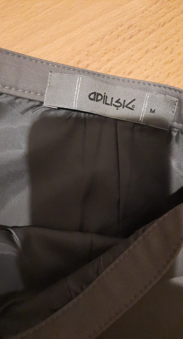 Gri Midi Kalem Etek  M  bed - Görsel 2