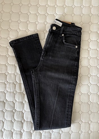 Siyah Regular Fit Kadın Denim Pantolon