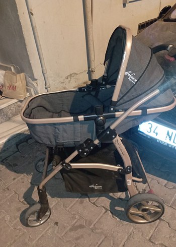 Gri Bebek Arabası