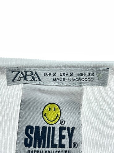 s Beden beyaz Renk Zara T-shirt %70 İndirimli.