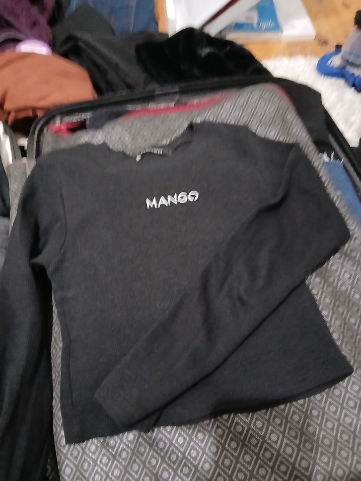 Mango Siyah Kadın Uzunkol Body - Görsel 3