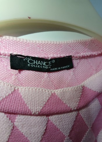 Pembe Desenli Kız Kazak - Görsel 2