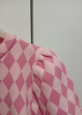 Pembe Desenli Kız Kazak - Görsel 3