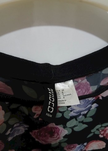 Çiçek Desenli Kısa Kollu Bohem Bluz - Görsel 5