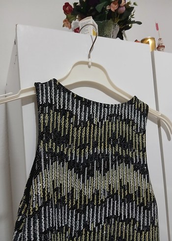 Yılan Desenli Kolsuz Mini Üst - Görsel 6