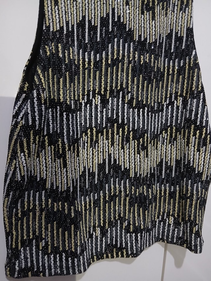 Yılan Desenli Kolsuz Mini Üst - Görsel 2