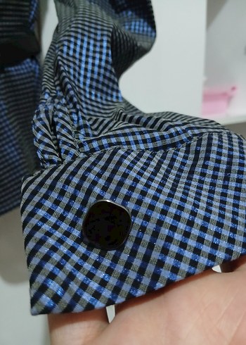 Düğmeli Gri Midi Ceket  - Görsel 8