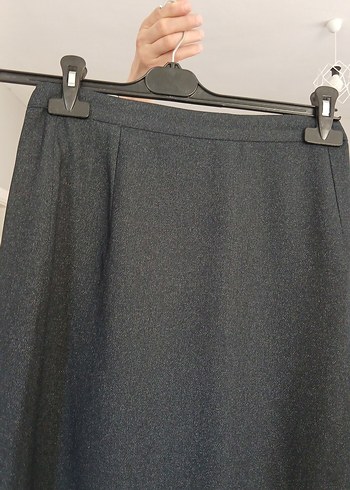 Gri Uzun Kadın Etek, Rahat Kesim - Görsel 2