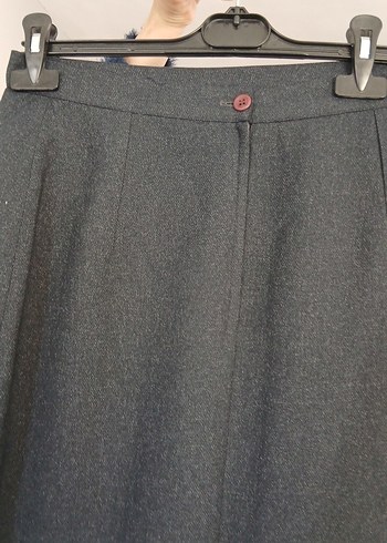 Gri Uzun Kadın Etek, Rahat Kesim - Görsel 3