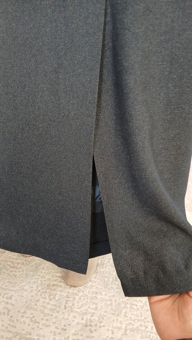 Gri Uzun Kadın Etek, Rahat Kesim - Görsel 5