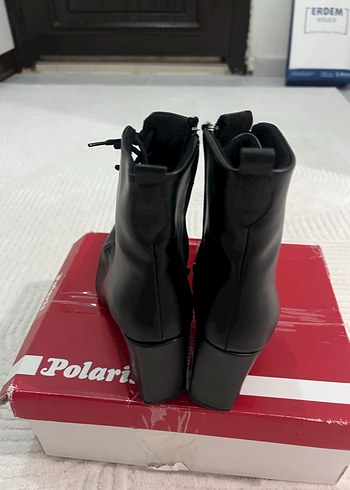 Siyah Stiletto Topuklu Gotik Kadın Bot - Görsel 5