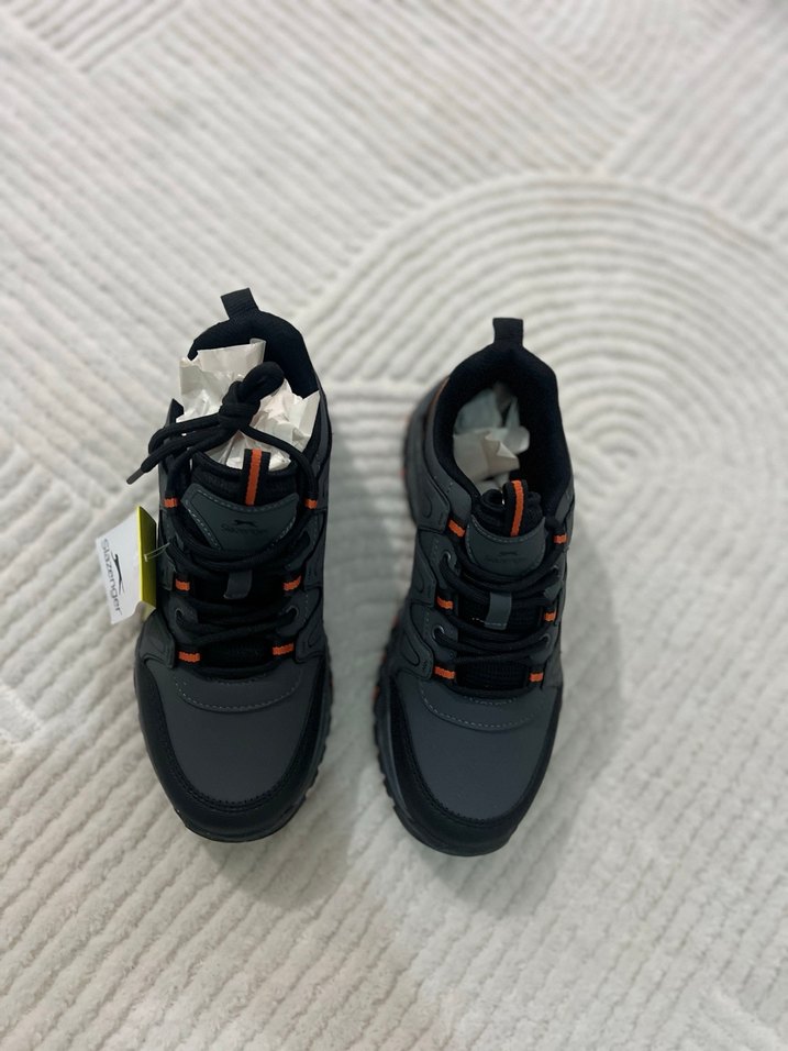 Slazenger Gri Erkek Spor Outdoor Ayakkabı - Görsel 3