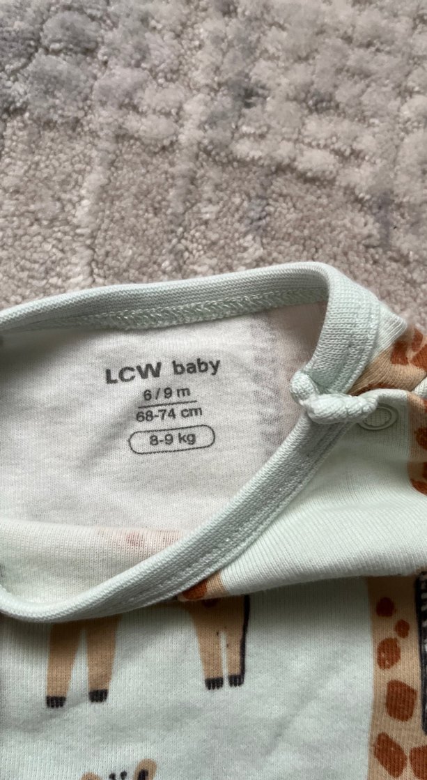 Kısa Kollu Zebra Desenli Bebek Body - Görsel 2