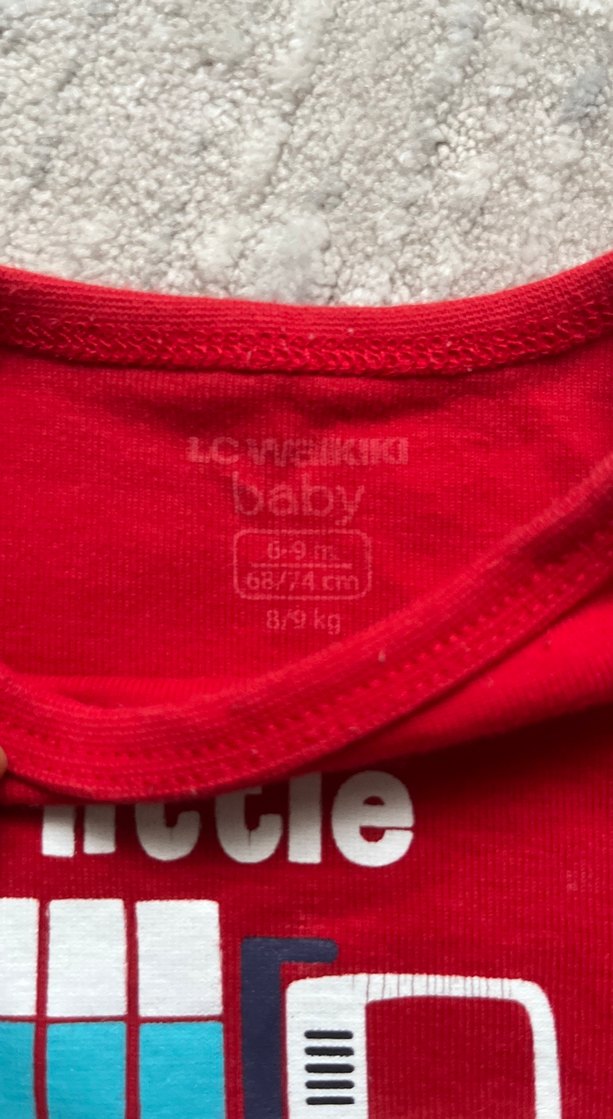 Renkli Baskılı Kısa Kollu Bebek Body - Görsel 2