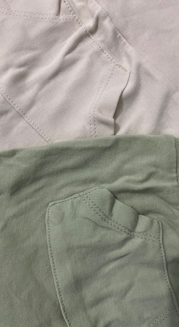 Pamuklu Beyaz ve Pastel Mini bebek Şortları - Görsel 2